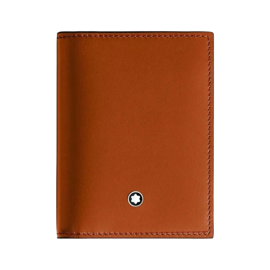 Mont Blanc Meisterstuck Leather Card Holder Rust