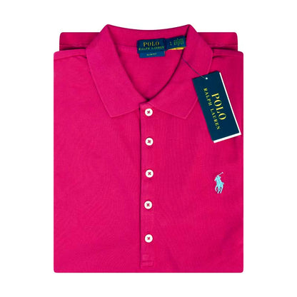 Ralph Lauren Women's Slim Fit Polo Shirt Pink