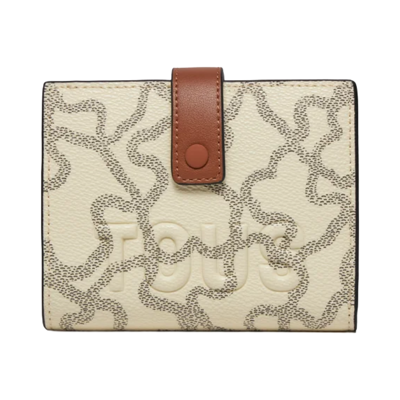 Tous Kaos Icon Beige & Cream Print Purse