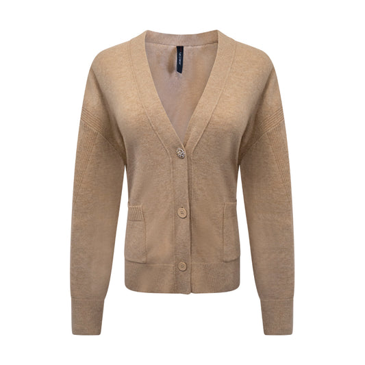 Marc Cain Women's Brown Wool Cashmere Knitted Cardigan
