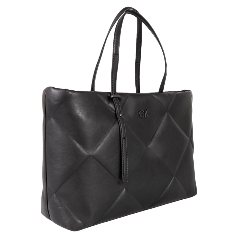 Calvin Klein Re-Lock Quilt Large Tote Bag Black K60K611339