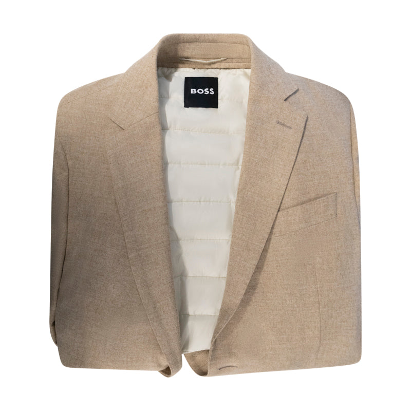 Hugo Boss Hanry Inpad Men's Winter Beige Blazer Jacket
