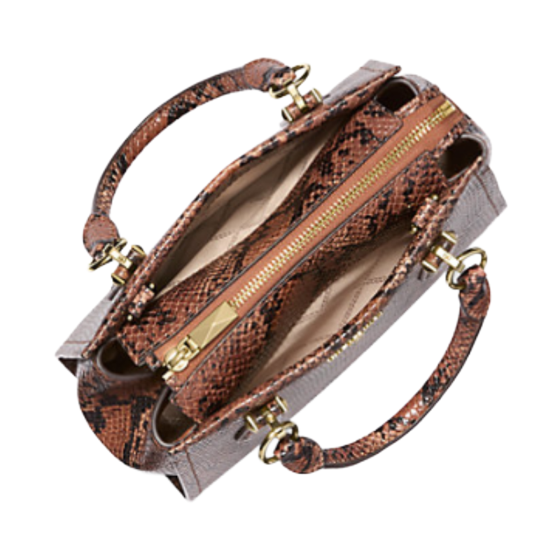 Michael Kors Marilyn Small Snake Embossed Leather Crossbody Bag