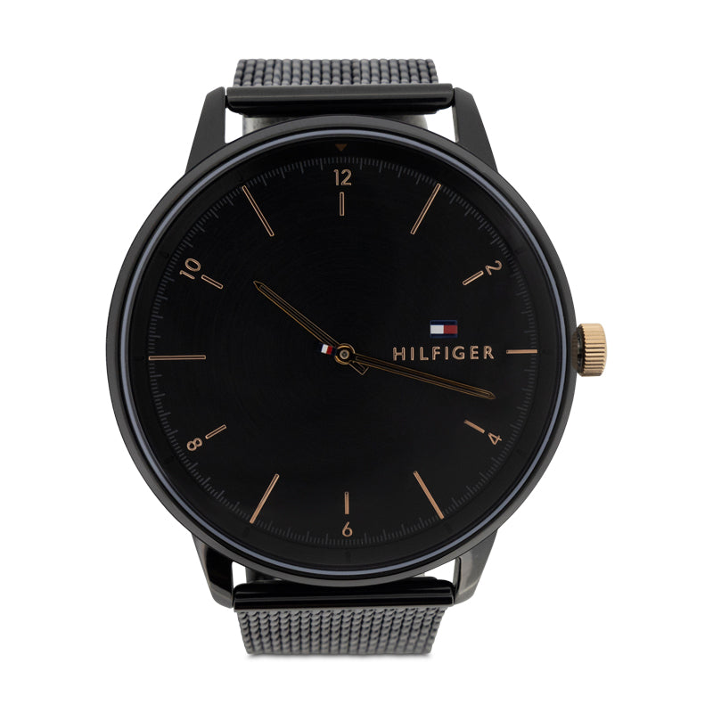 Tommy Hilfiger Men's Watch Black Mesh Strap Hendrix 1791845