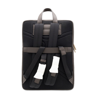 Salvatore Ferragamo Embossed Leather Backpack Brown