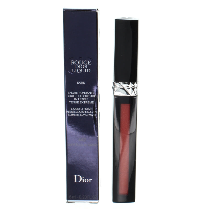 Dior Rouge Pink Liquid Matte Lip Stain 442 Impetuous Satin