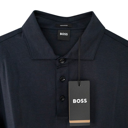 Hugo Boss Dark Blue Polo Shirt | Mercerised Cotton