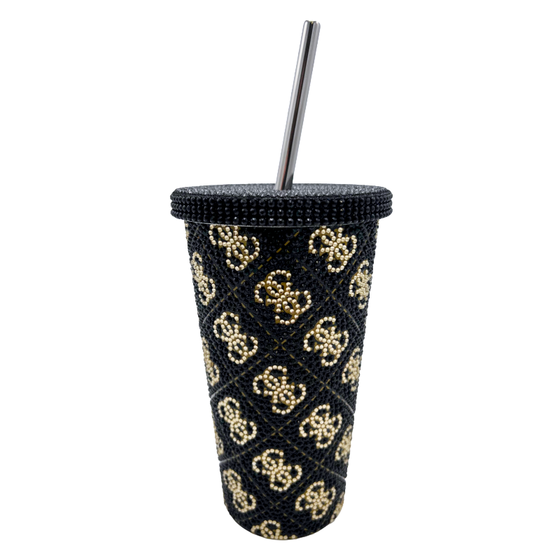 Guess Stainless Steel Tumbler Black 500ml