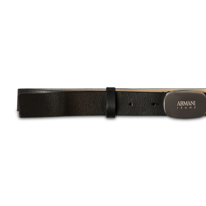 Armani Black Leather Belt 921061 Size 87