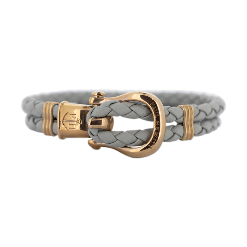 Paul Hewitt Grey Leather Women's Phrep Bracelet - Small