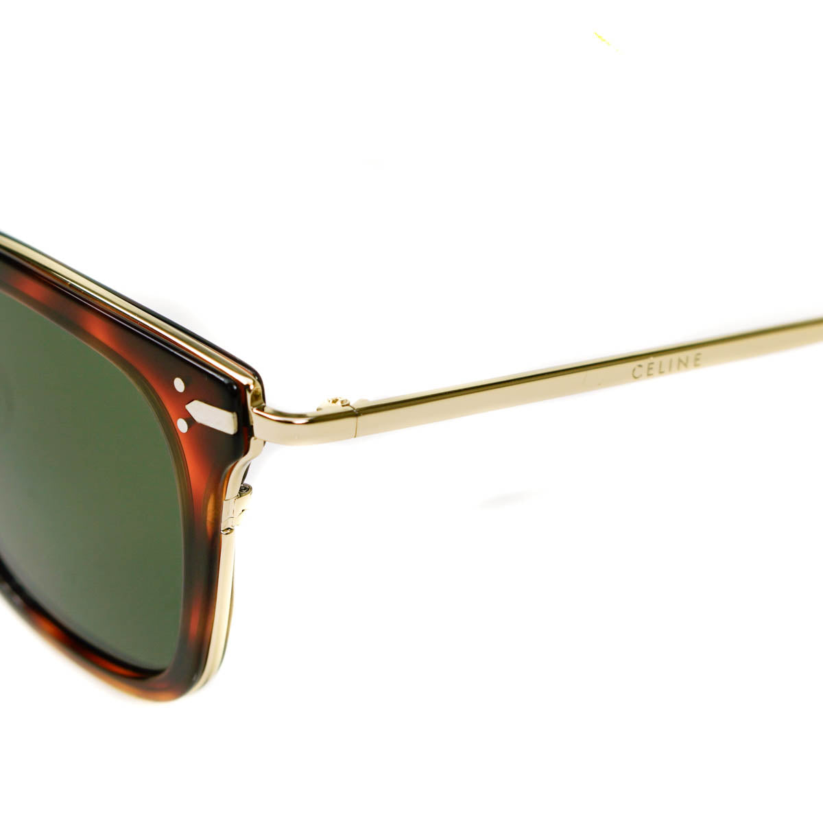 Celine Tortoiseshell & Gold Sunglasses CL41402/S 3UA