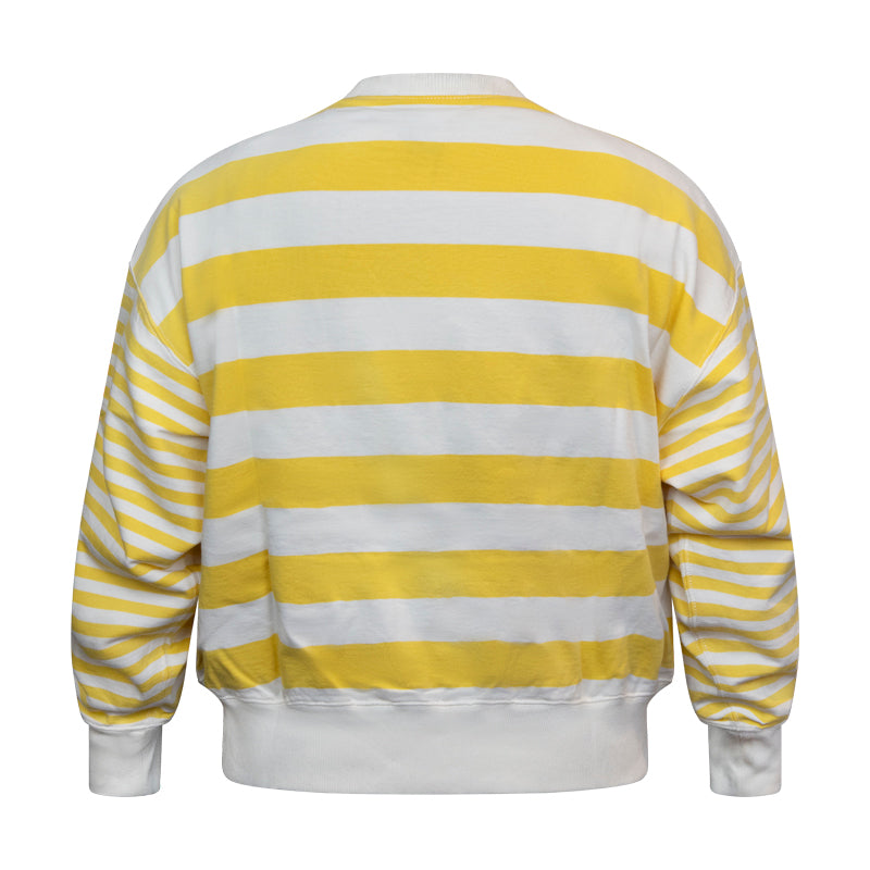 Ralph Lauren Polo Striped Sweatshirt Yellow Women's