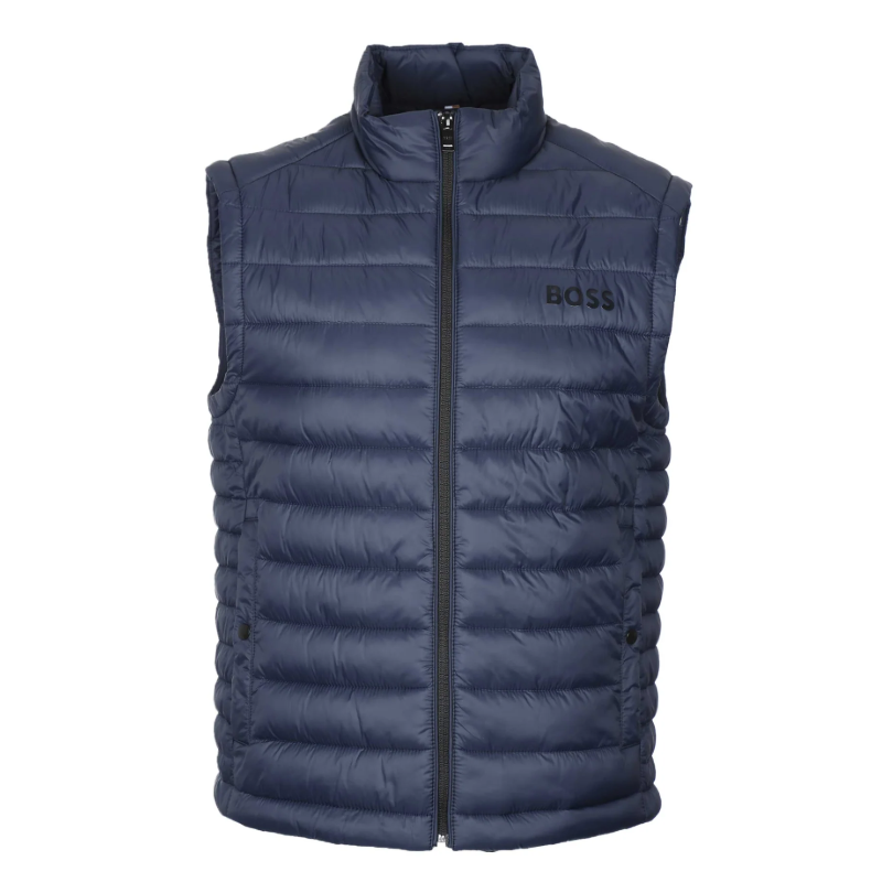 Hugo Boss Padded Packable Gilet Calano 10242263 Dark Blue - Size 54