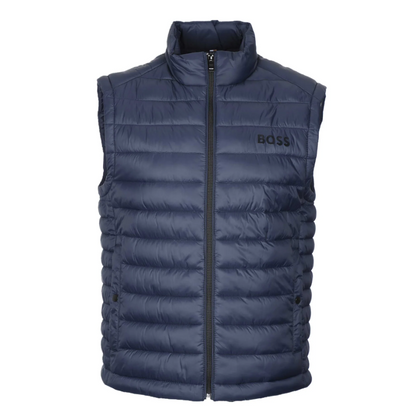 Hugo Boss Padded Packable Gilet Calano 10242263 Dark Blue - Size 54
