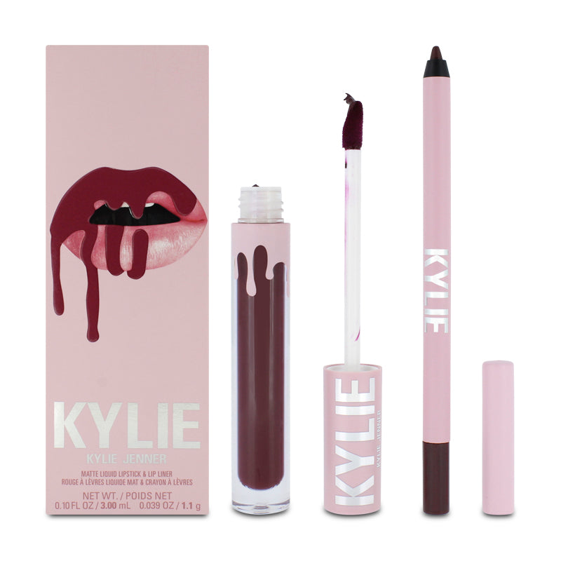 Kylie Cosmetics Matte Lip Kit 504 Hollyberry Matte (Blemished Box)