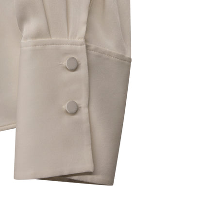 Hugo Boss Silk Women's Blouse Shirt Bidinta White