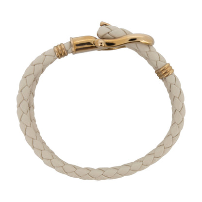 Paul Hewitt Cream Leather Women's Phrep Bracelet - Medium