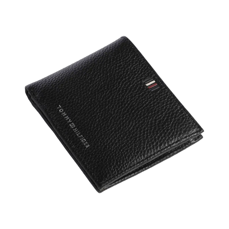 Tommy Hilfiger Black Leather Men's Wallet AM0AK11855