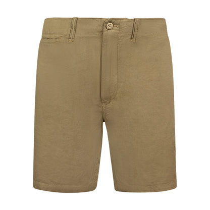 Ralph Lauren Classic Fit Maritime Cotton Linen Blend Chino Shorts Beige Men's