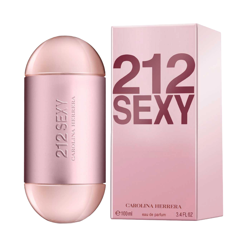 Discover Carolina Herrera 212 Sexy 100ml EDP: a captivating blend of mandarin, flower petals, and vanilla. Perfect for confident, elegant women.