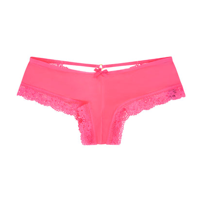 Victoria's Secret Cheeky Lace Neon Pink Knickers 