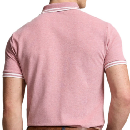 Ralph Lauren Polo Mens Custom Slim Fit Stretch Mesh Polo Shirt Berry 