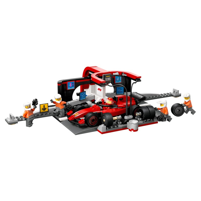 LEGO City 60443 Ferrari F1 car, pit stop and five minifigures