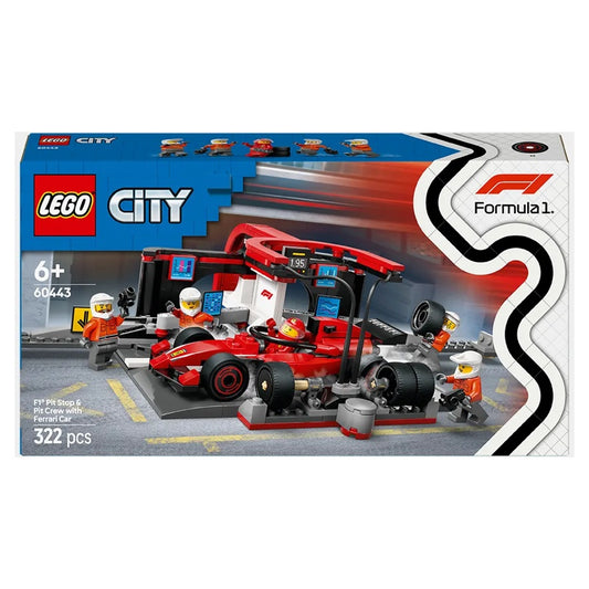 LEGO City 60443 Ferrari F1 pit stop set packaging