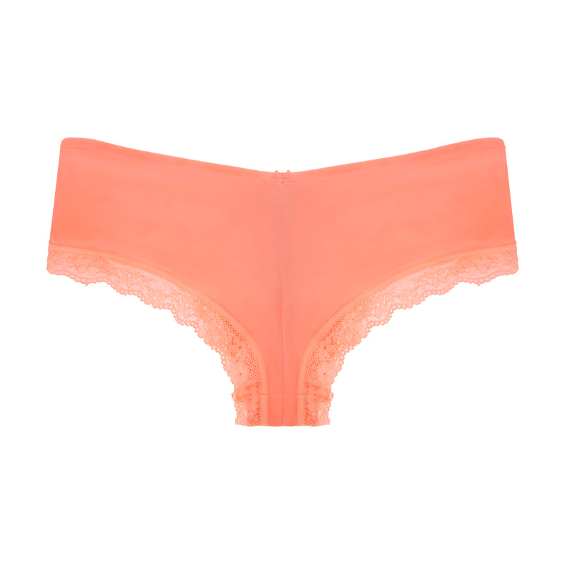 Victoria's Secret Cheeky Lace Knickers Coral