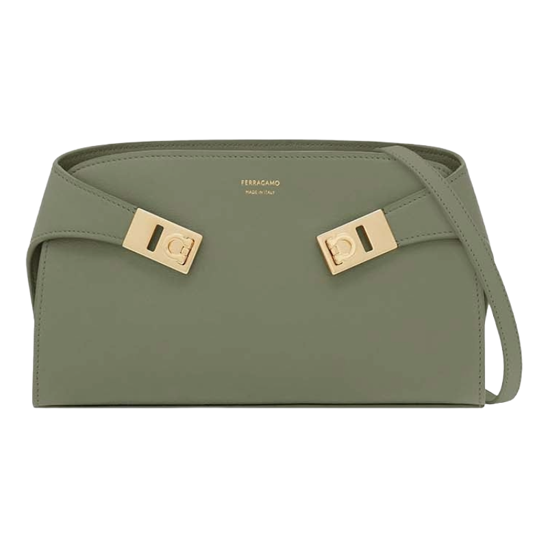 Salvatore Ferragamo Hug Shoulder Bag Small Grey