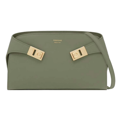 Salvatore Ferragamo Hug Shoulder Bag Small Grey