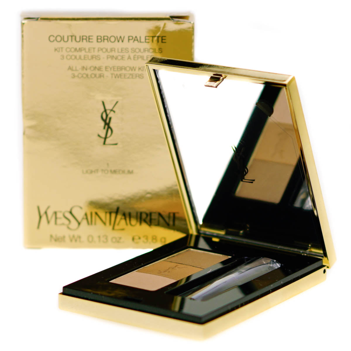 YSL Couture Eyebrow Palette 1 Light to Medium (Blemished Box)
