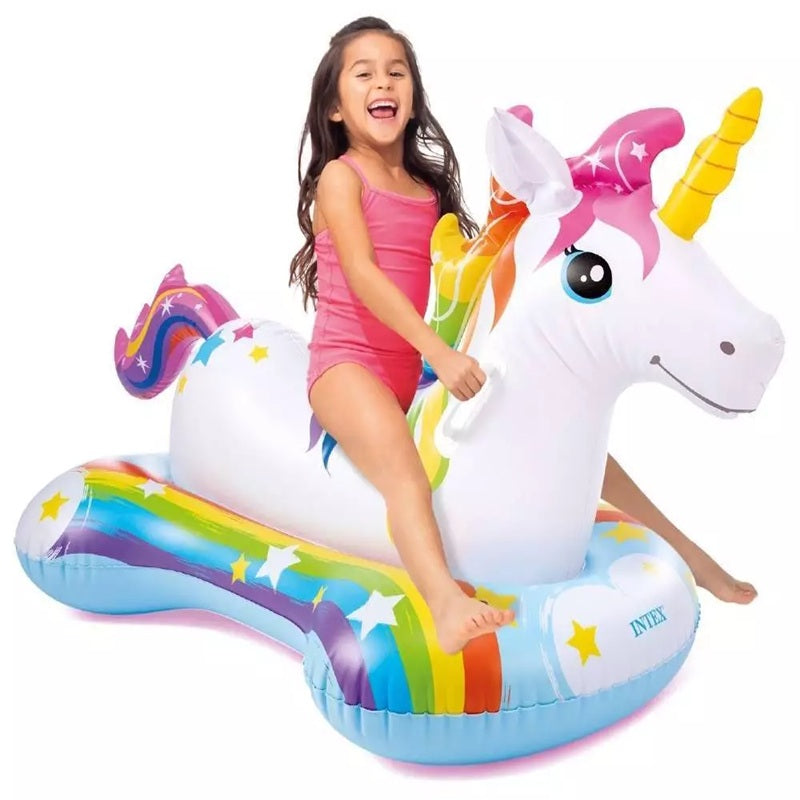 Intex Unicorn Ride On Inflatable Swimming Pool Toy Float