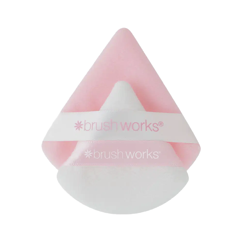 Brushworks Triangular Powder Puff Duo
