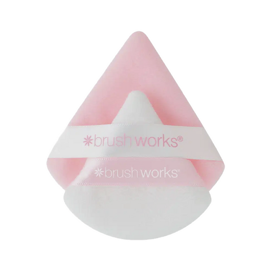 Brushworks Triangular Powder Puff Duo