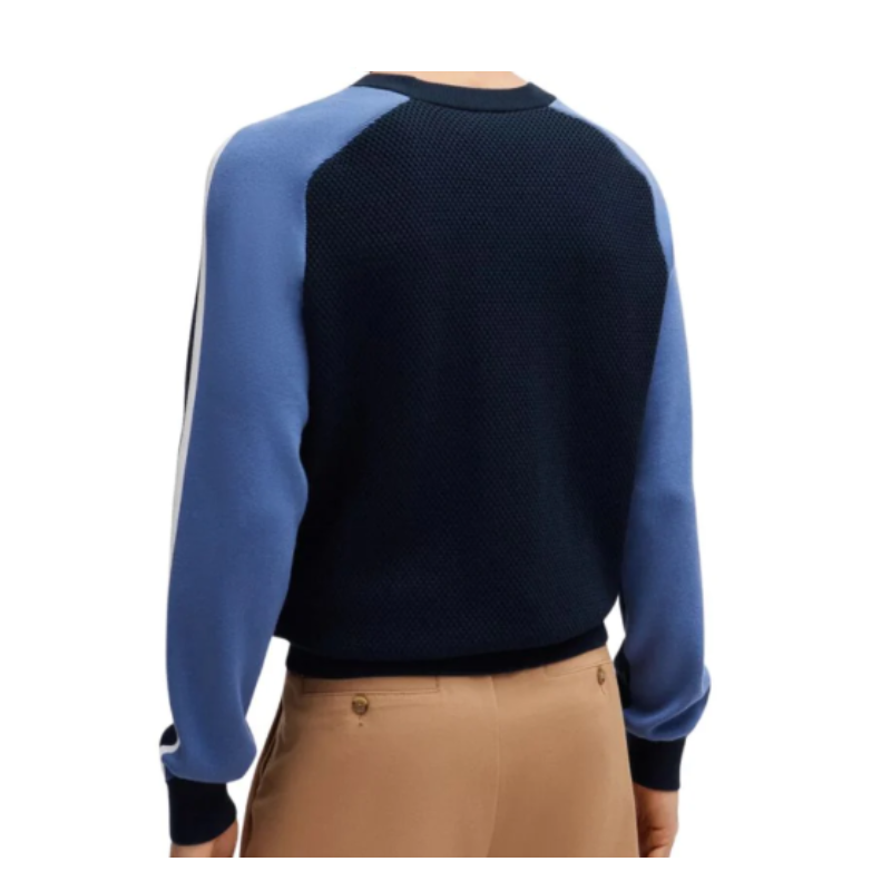 Hugo Boss Pontevico Men's Long Sleeve Jumper Dark Blue