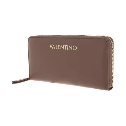 Valentino Special Martu Zip Around Purse Taupe Brown VPS5UD155