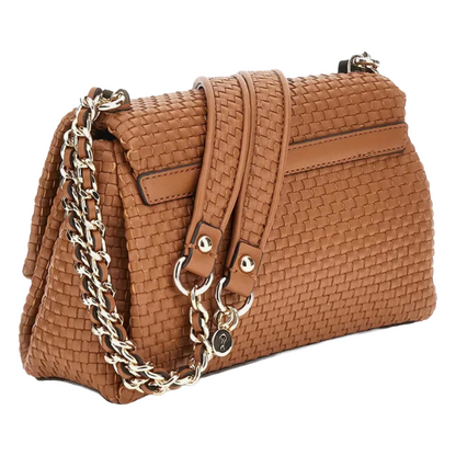 Guess Handbag Etel Girlfriend Women's Brown Shoulder Bag Cognac WW921921 