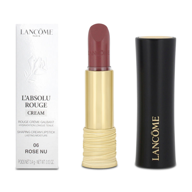 Lancôme L'Absolu Rouge Cream Red Lipstick 06 Rose Nu (Blemished Box)