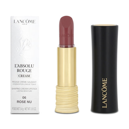 Lancôme L'Absolu Rouge Cream Red Lipstick 06 Rose Nu (Blemished Box)