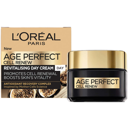 L'Oreal Paris Age Perfect Cell Renew Day Cream 50ml with packaging