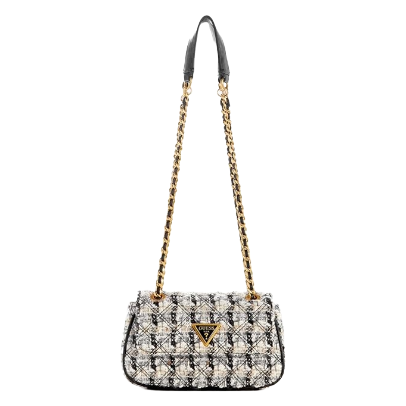 Guess Giully Mini Crossbody Mini Bag Grey Quilted Tweed TG874878