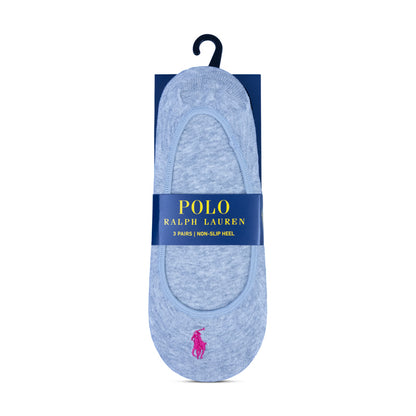 Ralph Lauren Polo Sneaker Liner Socks 3x Assorted One Size