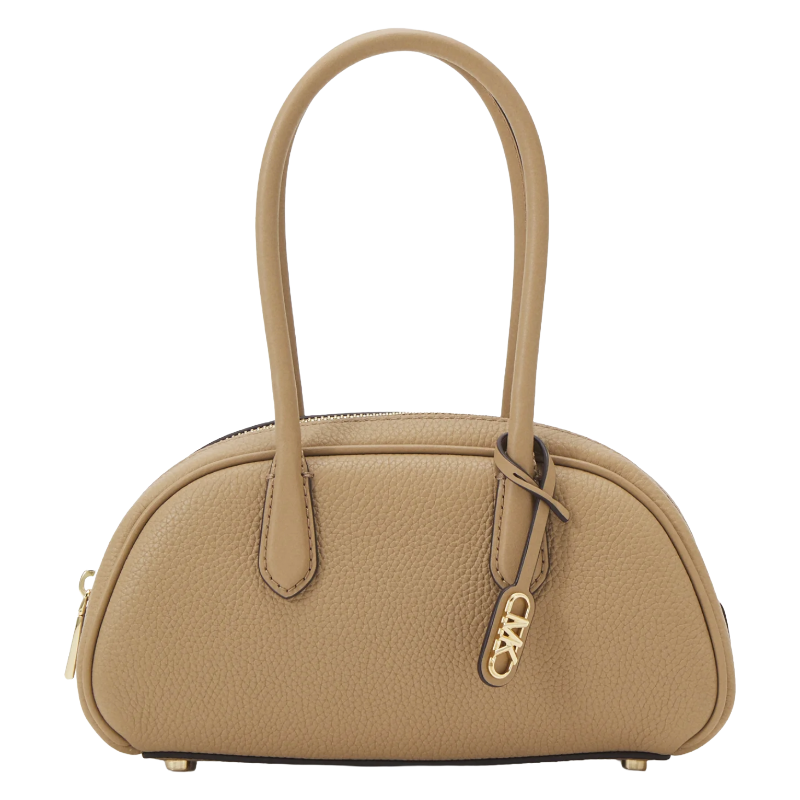 Michael Kors Lulu Small Leather Handle Satchel Bag Camel