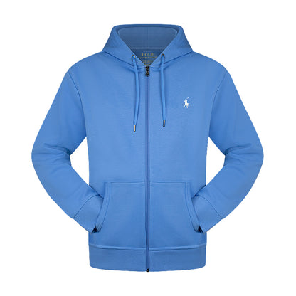 Ralph Lauren Polo Fleece Full Zip Hoodie Light Blue