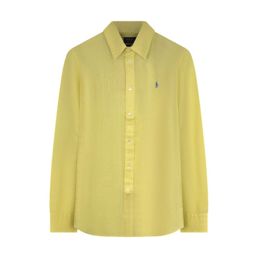 Ralph Lauren Women's Polo Relaxed Fit Shirt Banana Peel