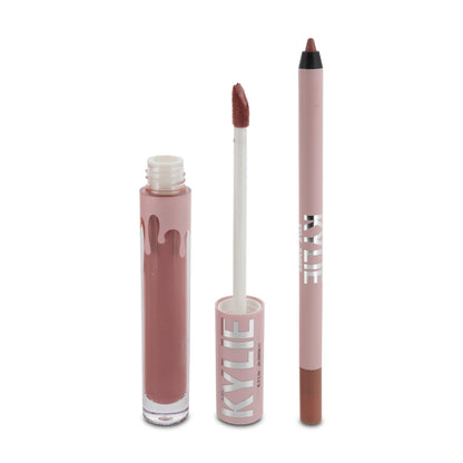 Kylie Cosmetics Matte Liquid Lipstick & Lip Liner 302 Snow Way Bae Matte