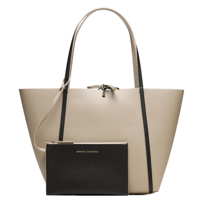 Armani Exchange Reversible Tote Bag Black/Beige CC703 