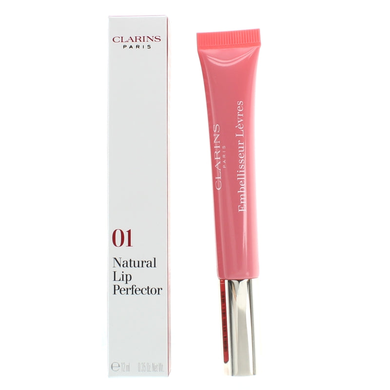 Clarins Natural Pink Lip Perfector 01 Rose Shimmer (Blemished Box)