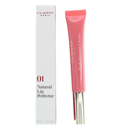 Clarins Natural Pink Lip Perfector 01 Rose Shimmer (Blemished Box)